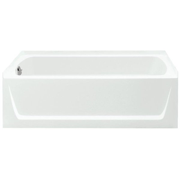 Sterling Ensemble Bathtub, 55 gal Capacity, 60 in L, 32 in W, 20 in H, Alcove Installation, Solid Vikrell 71121110-0